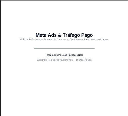Meta Ads & Tráfego Pago