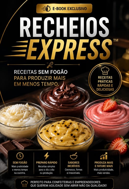 Recheios Express™ Receitas sem fogão para produzir mais em menos tempo.