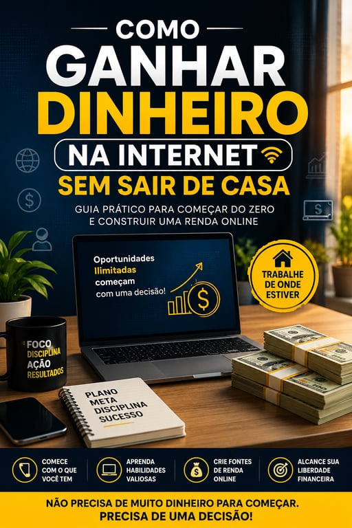 Aprende a fazer dinheiro sem sair de casa 