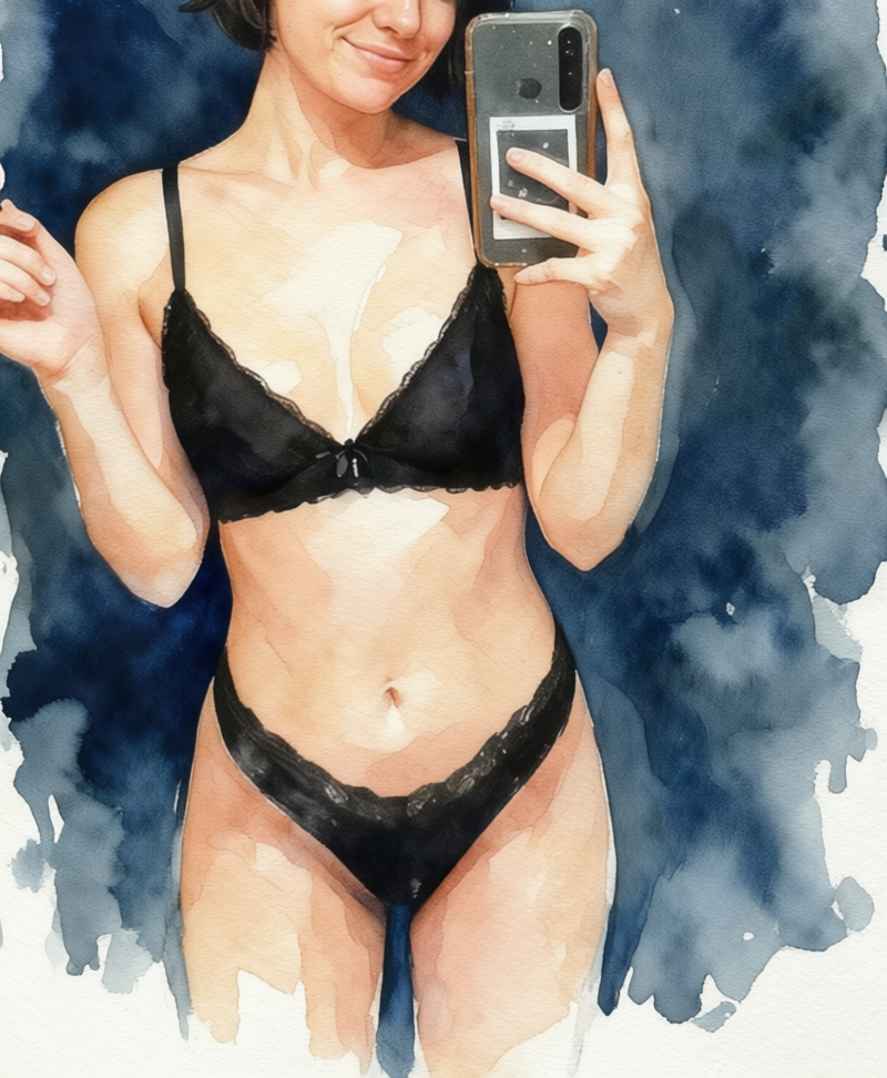 Lähikaupan kassaneidin seksikkäät selfiet ja nudet