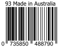 93 Made in Australia Barcode