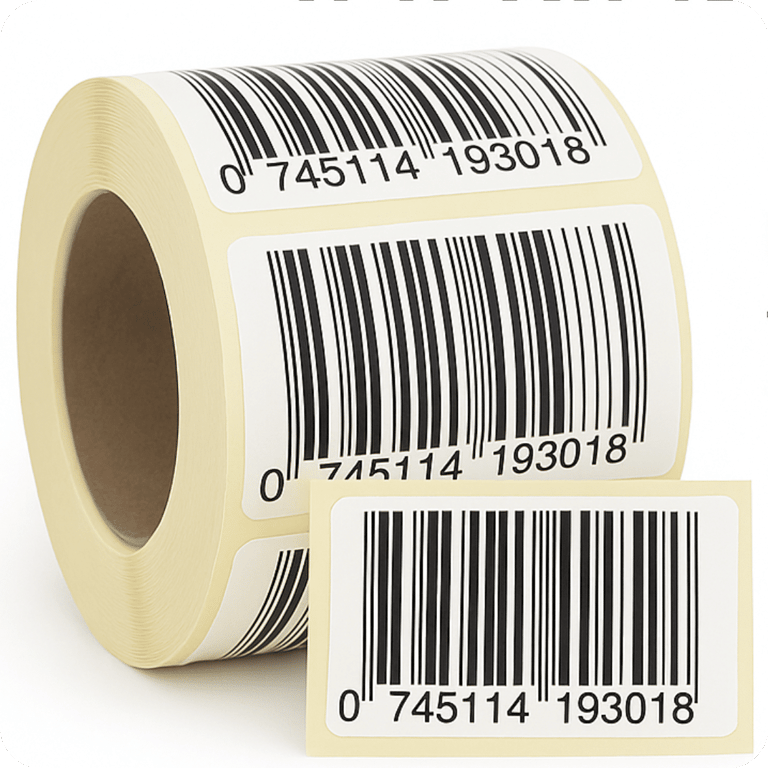 Rouleaux étiquettes codes-barres