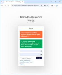Resend verification email - uspesne odeslani
