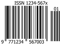 ISSN sample in EAN132 format (1)