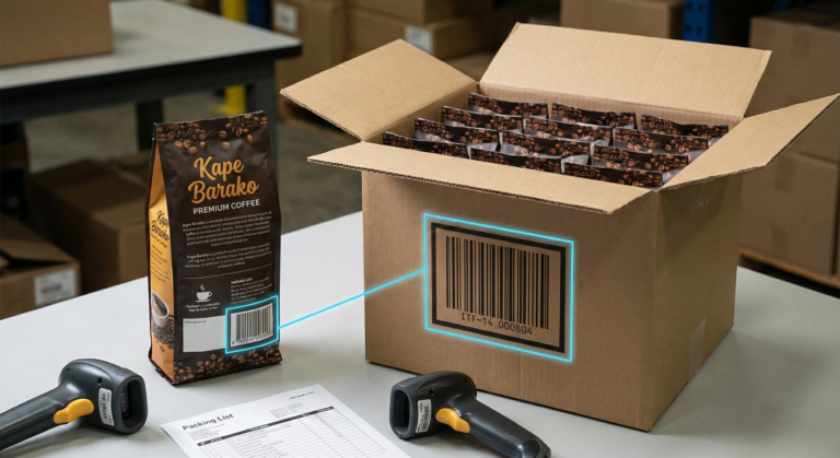 EAN produto e DUN-14 caixa