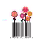 Pink Flowers barcode