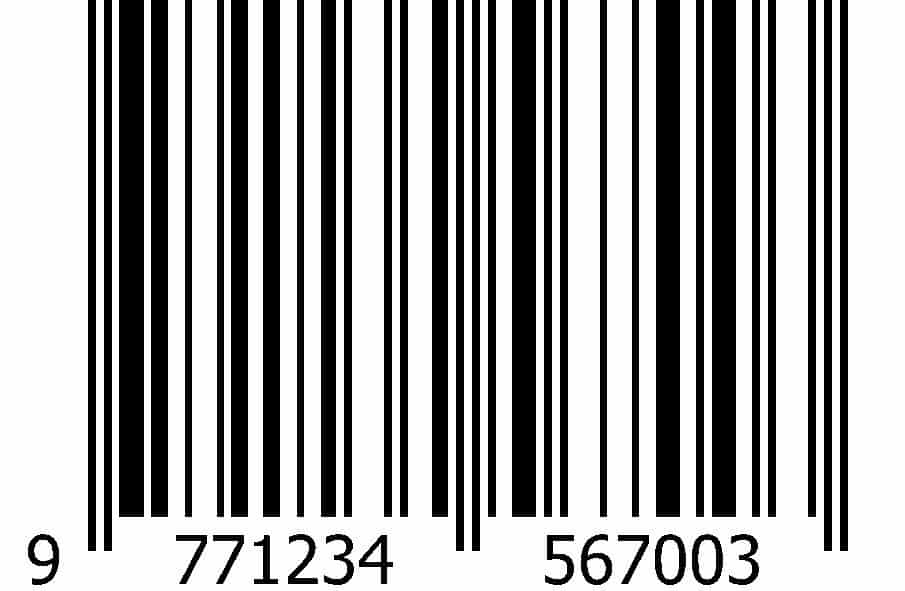 ISSN barcode example