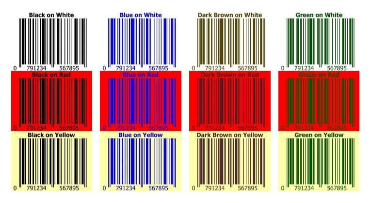 Barcode Colour | Barcodes Australia