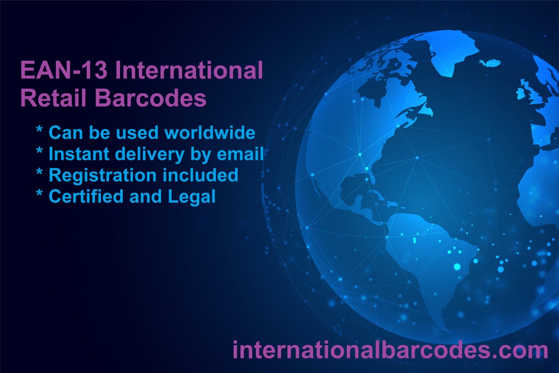 ean-13 international retail barcodes