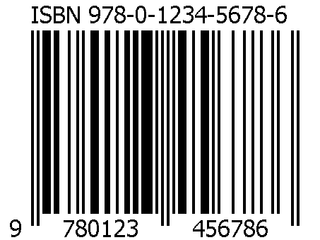 Ukázka čárového kódu ISBN