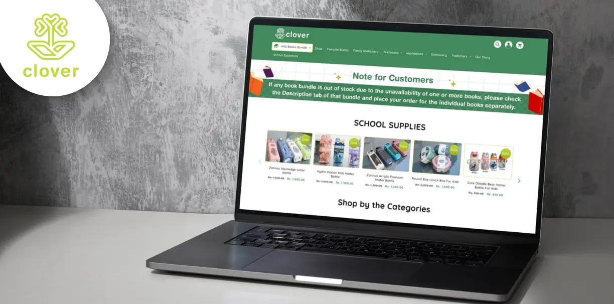 clover.pk website or ERInsight dashboard showing order management