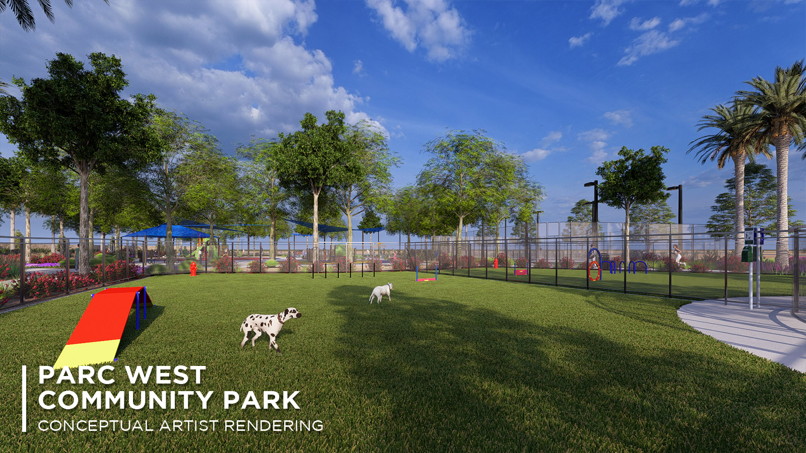 Artist rendering of Parc West Community Park