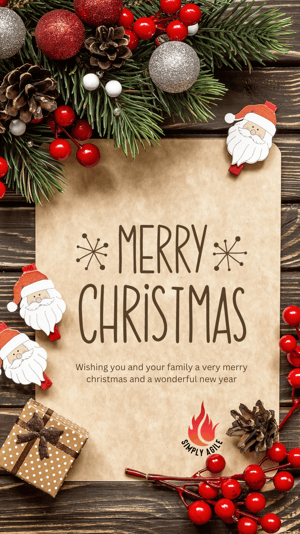 Brown and Red Modern Christmas Instagram Story