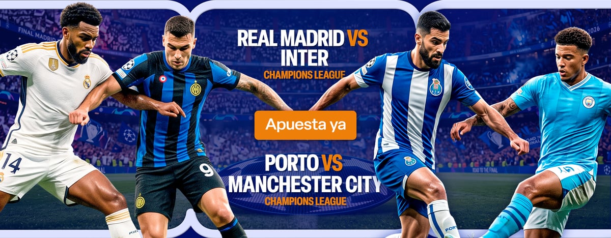 CO :: REAL MADRID X INTER - PORTO X MANC. CITY