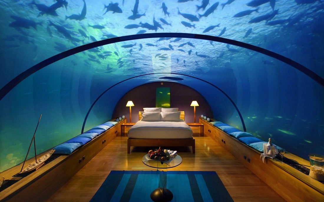 Escort Service Dubai in the Atlantis Underwater Suite