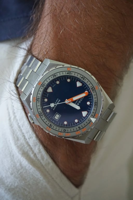 DOXA SUB 600T Caribbean on wrist