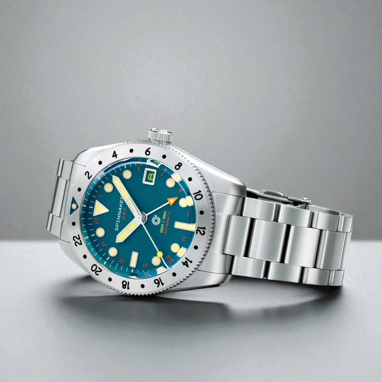 Spinnaker Croft 39 GMT Automatic Pacific Pulse case