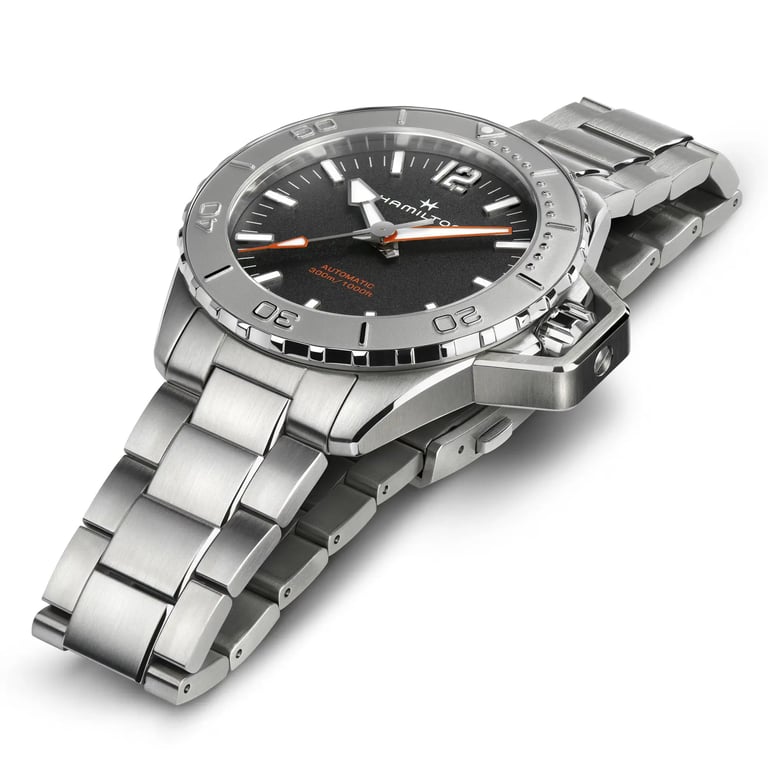 Hamilton Khaki Navy Frogman Auto 46mm on wrist