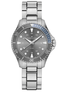 Hamilton Khaki Navy Scuba quartz grey 37 stainless steel