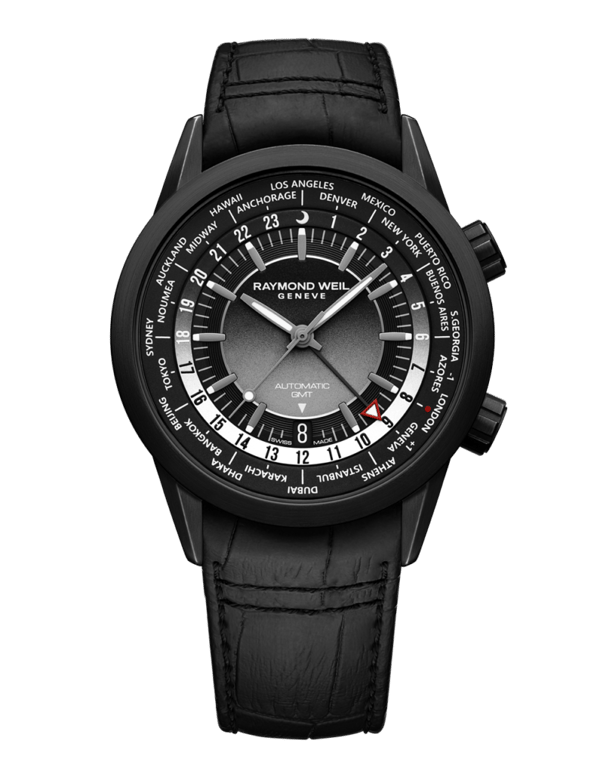 Raymond Weil Freelancer GMT Worldtimer Black