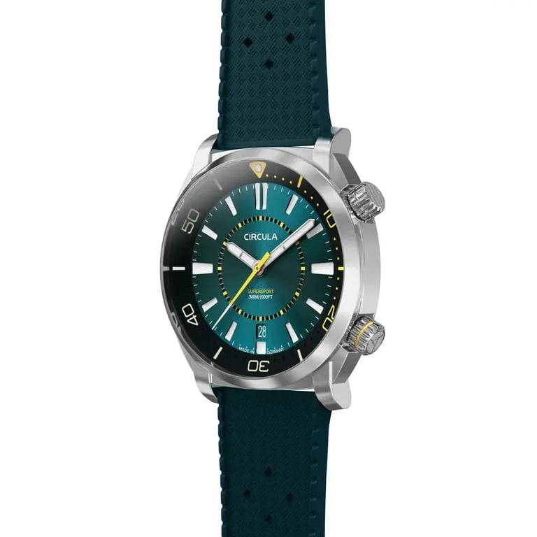Circula SuperSport Petrol internal bezel