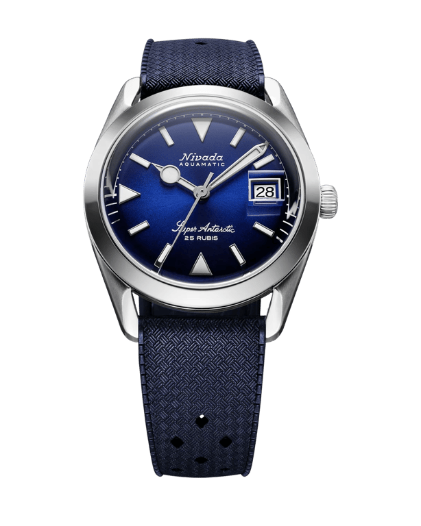 Nivada Grenchen Super Antarctic Blue with date