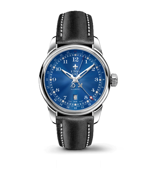 Detroit Watch Co. 1701 Pontchartrain Blue GMT