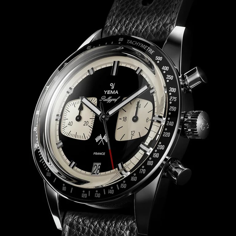 Yema Rallygraf Meca-Quartz Reverse Panda dial