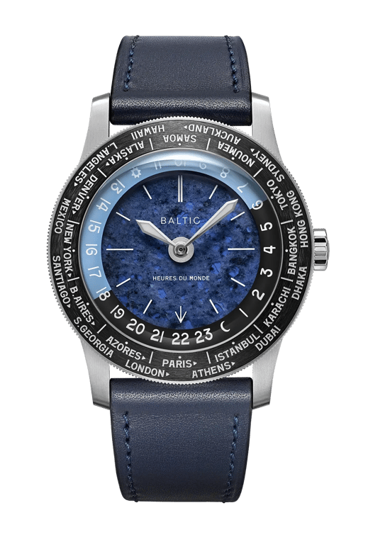 Baltic Heures du Monde Worldtimer Sodalite
