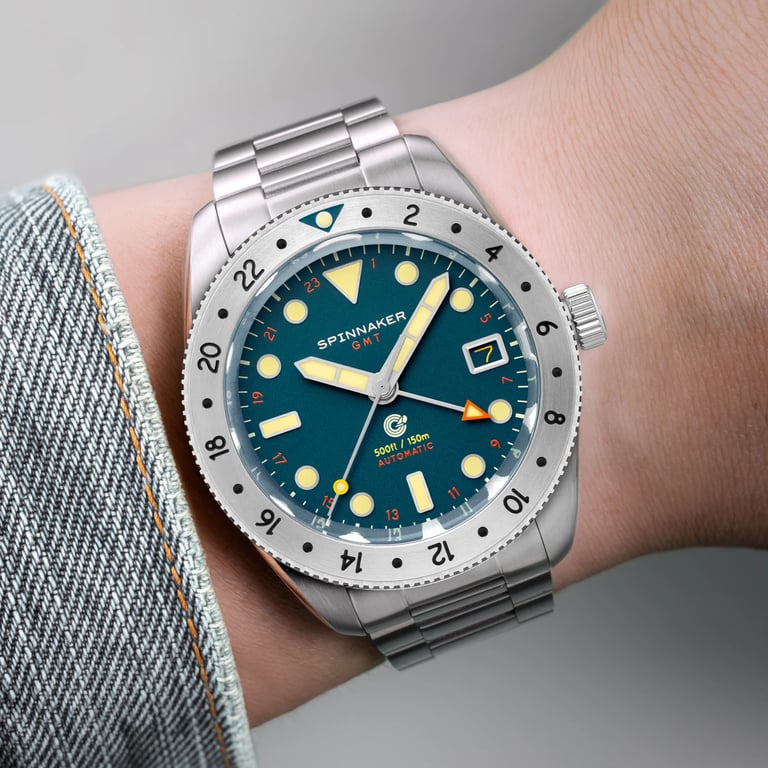 Spinnaker Croft 39 GMT Automatic Pacific Pulse dial