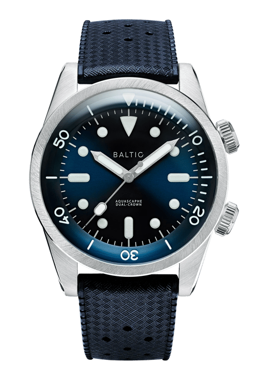 Baltic Aquascaphe Dual-Crown Blue