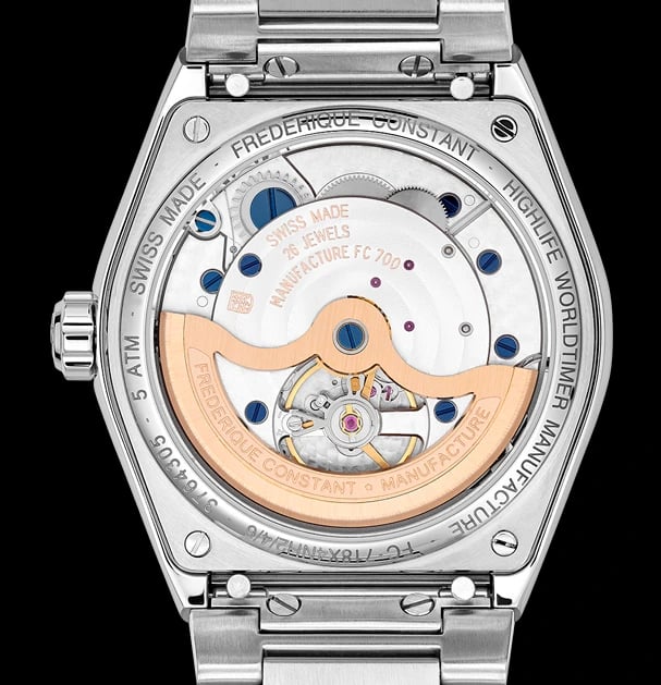Frederique Constant Highlife Worldtimer Manufacture FC-718 movement