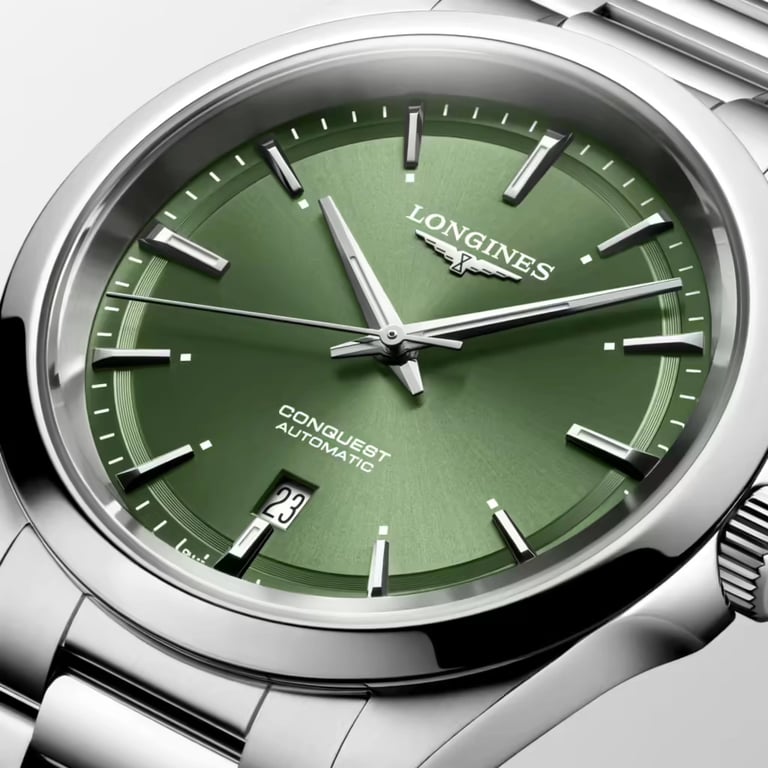 Longines Conquest 41 green L3.830.4.02.6 dial