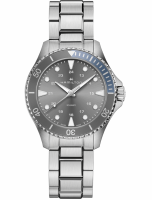 Hamilton Khaki Navy Scuba quartz grey 37 stainless steel