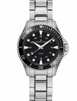 Hamilton Khaki Navy Scuba quartz black 37 stainless steel