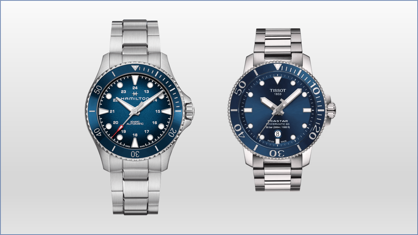 Hamilton Khaki Navy Scuba vs. Tissot Seastar 1000: Which $1,000 Diver Wins?