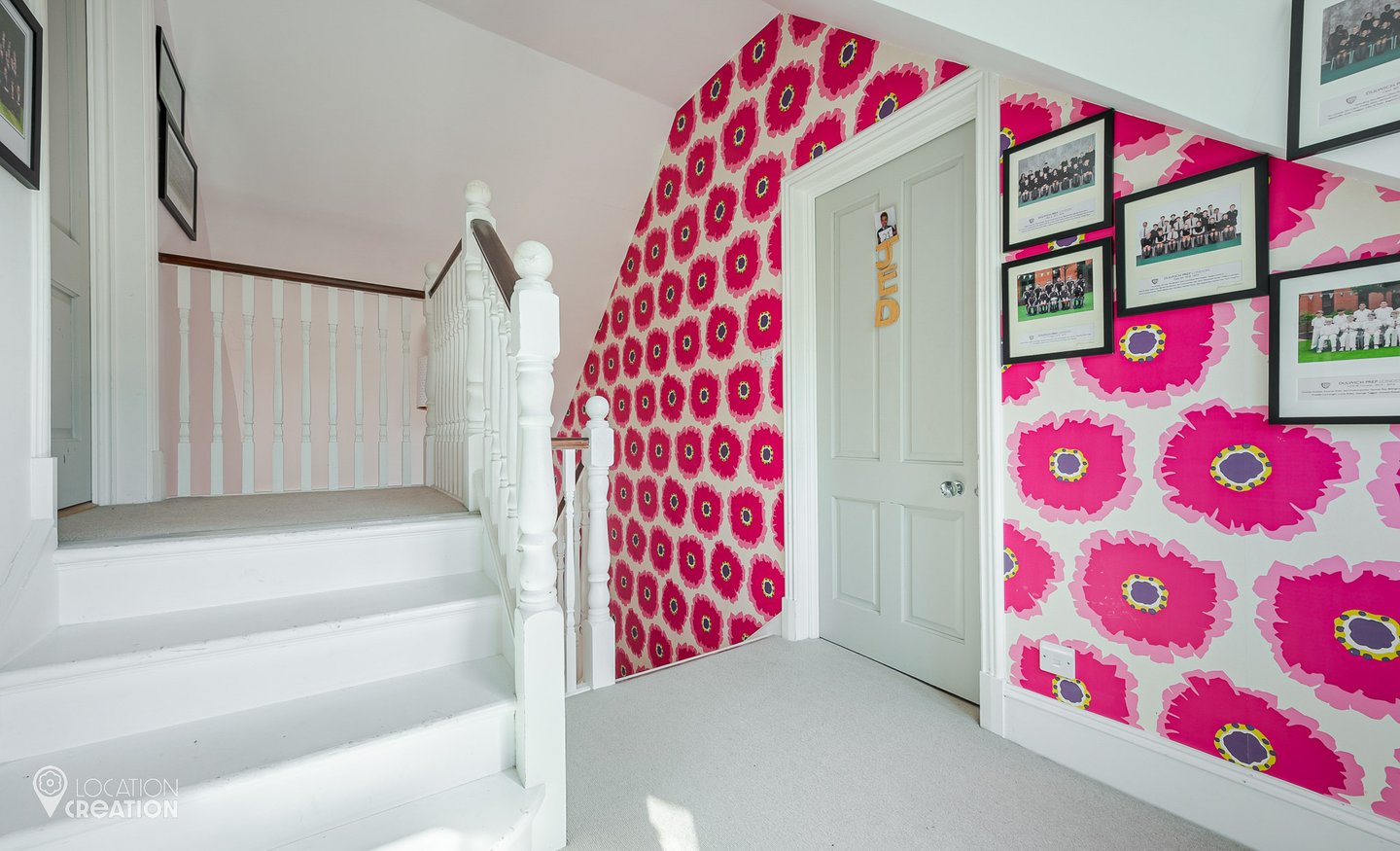 Location Creation Lime And Pink Colourful Wallpaper