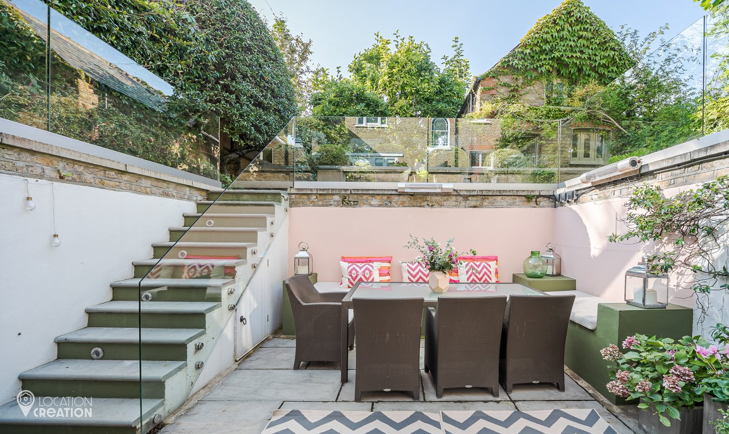 Location Creation Bentley House Lower Garden Seating