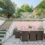 Location Creation Bentley House Lower Garden Seating