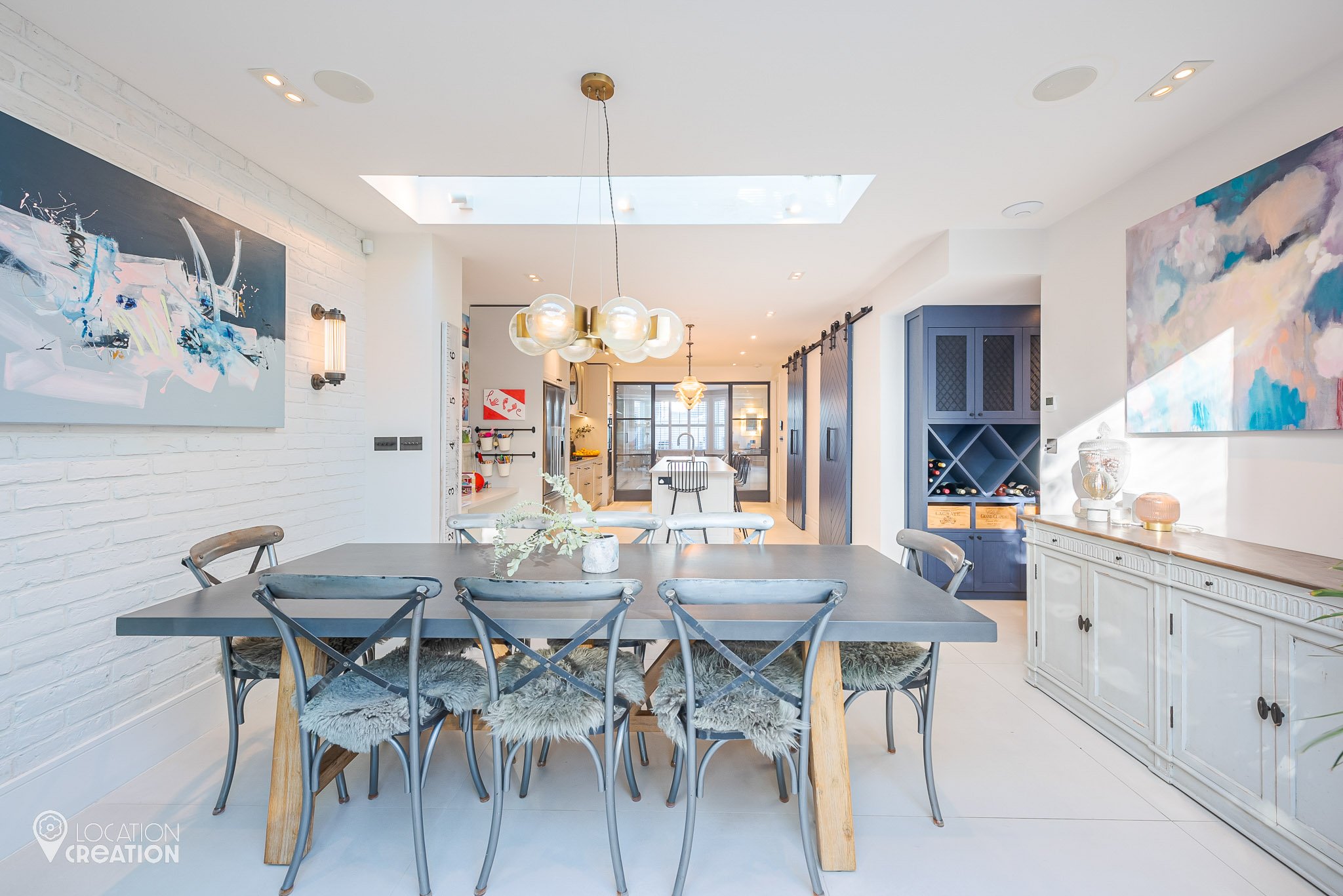 Location Creation French House Kitchen And Dining