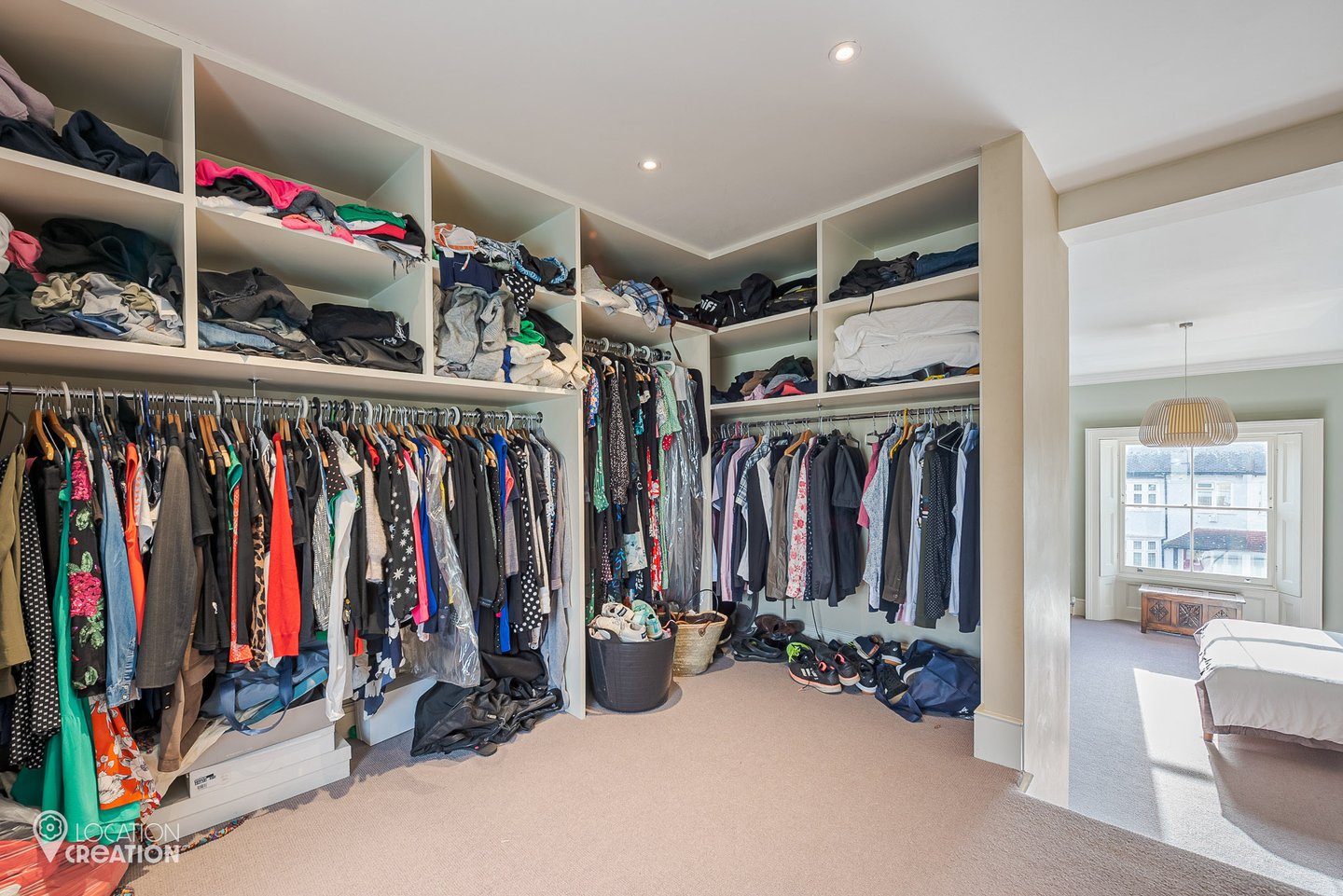 Location Creation West House Master Wardrobe