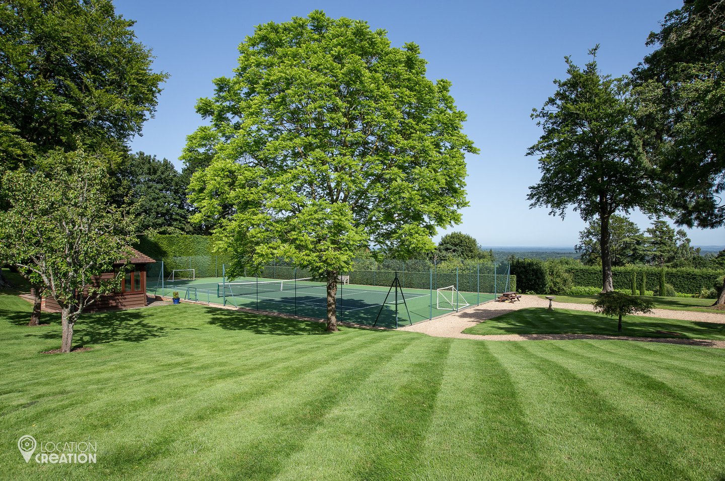 Location Creation Grayshurst Garden And Tennis Court