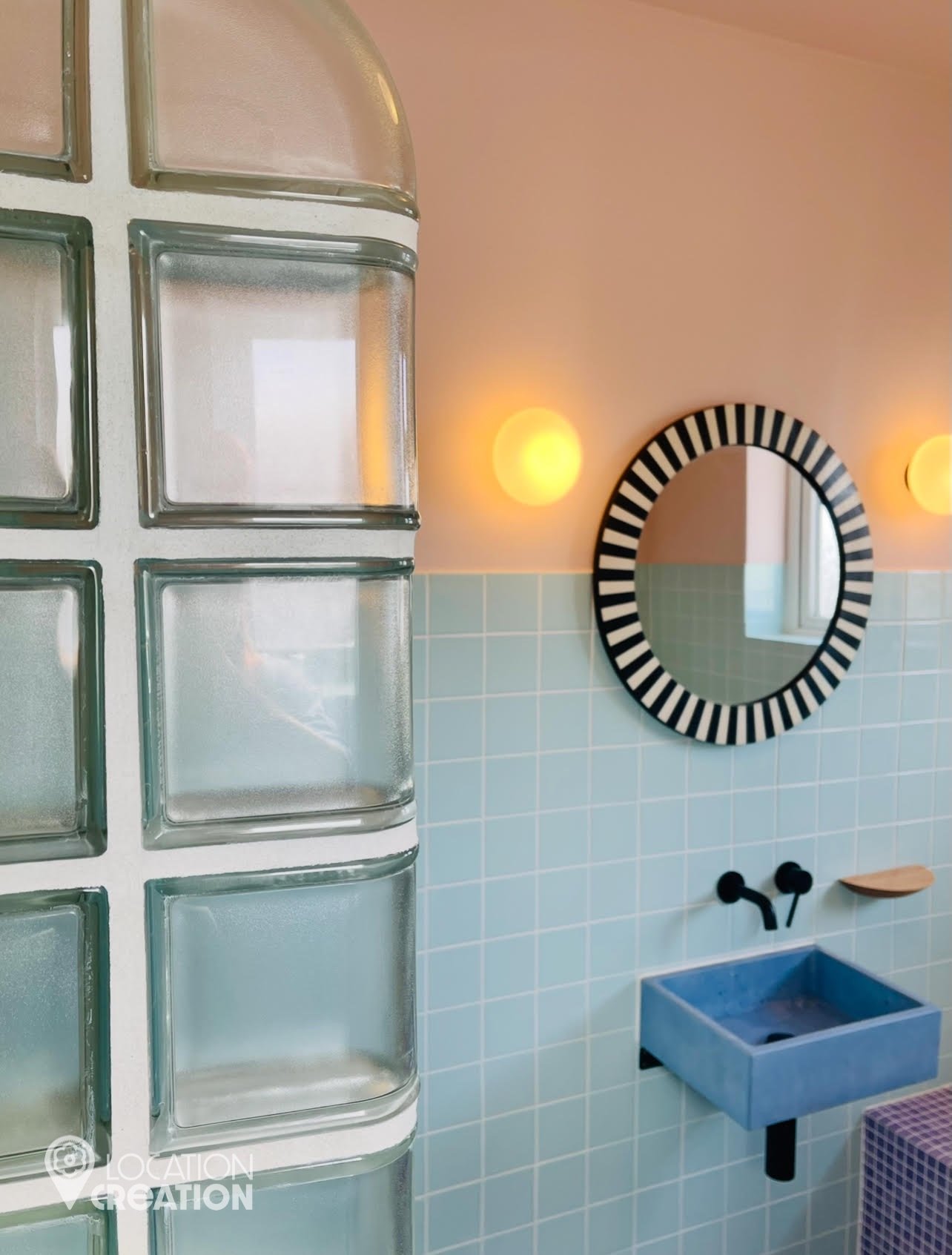 Purple HouseUpstairs Bathroom