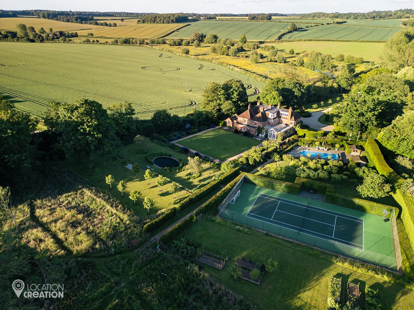 Location CreationBerkshire ManorAriel Shot