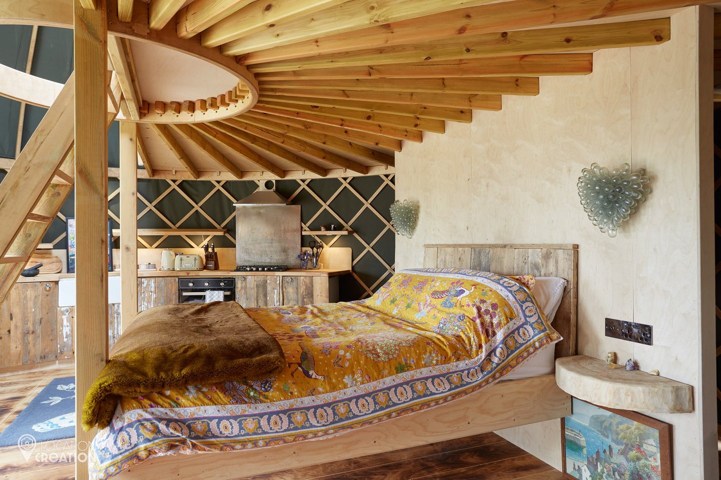 Location Creation Isle Of Wight Yurts Bed