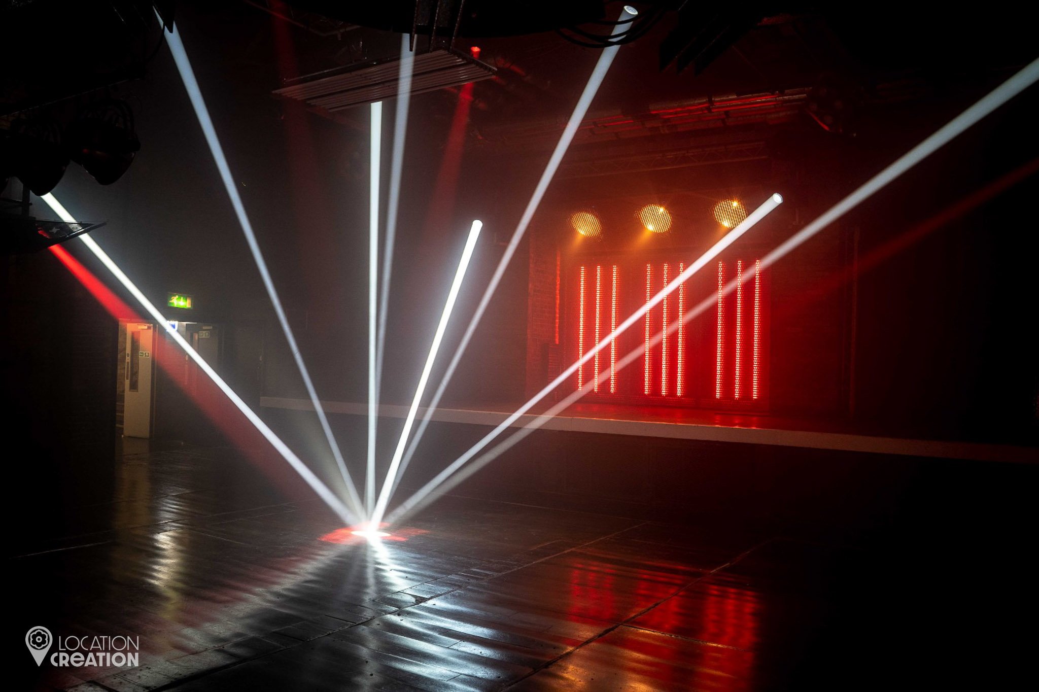 Location Creation Fabric Room  With Lights