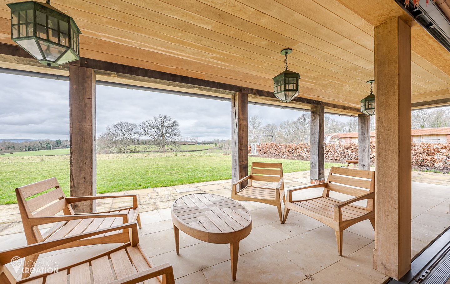 Location Creation Silver Slide Outdoor Seating