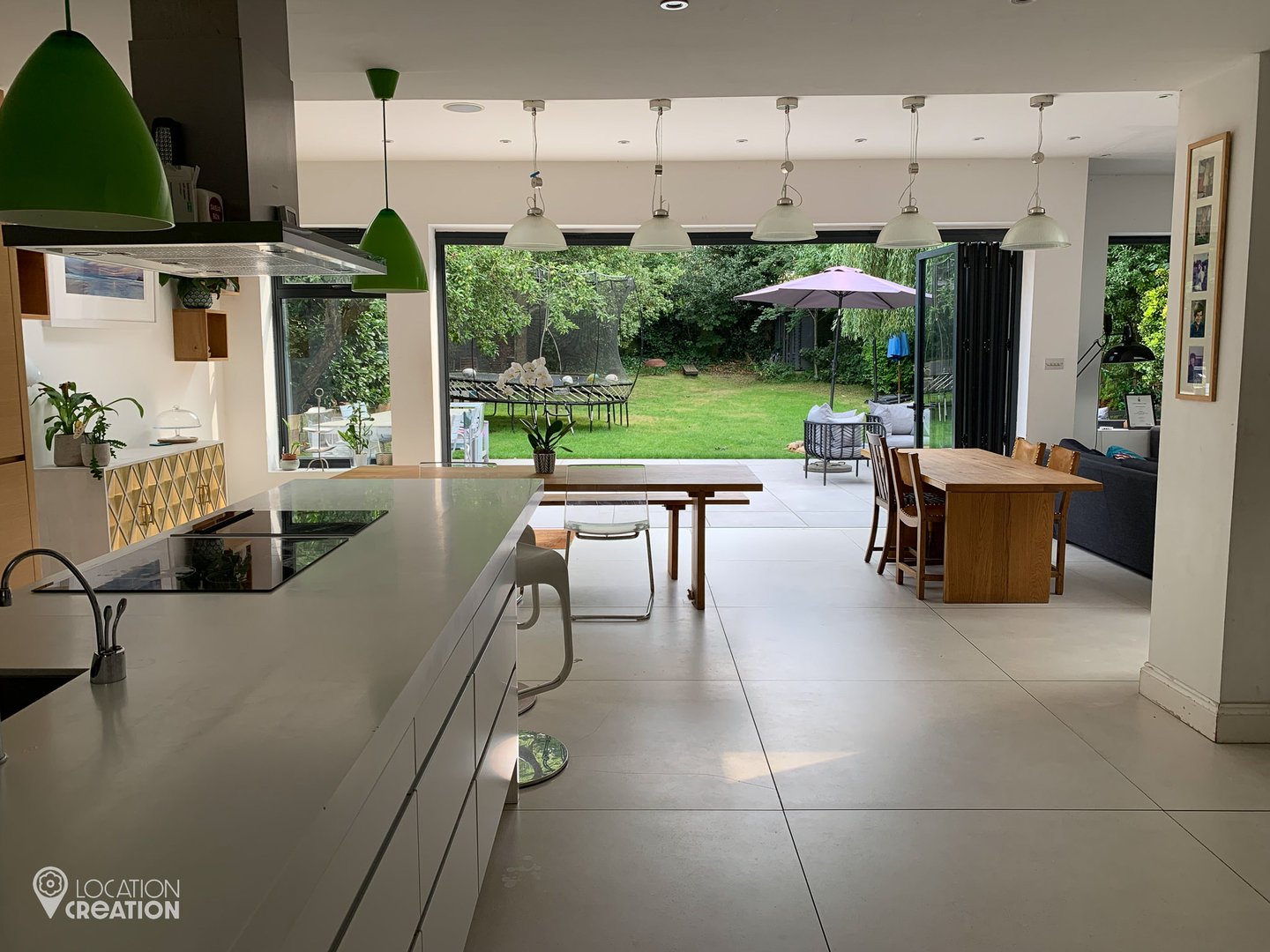 Location Creation Lime And Pink Kitchen