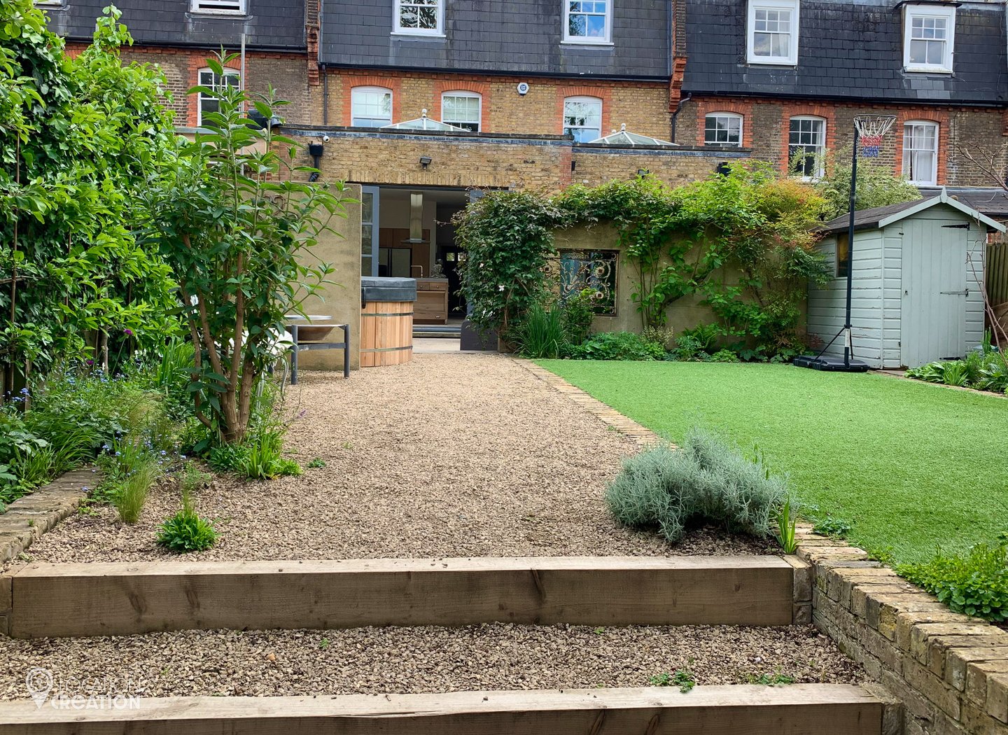 Location Creation Kirkstall House Back Garden