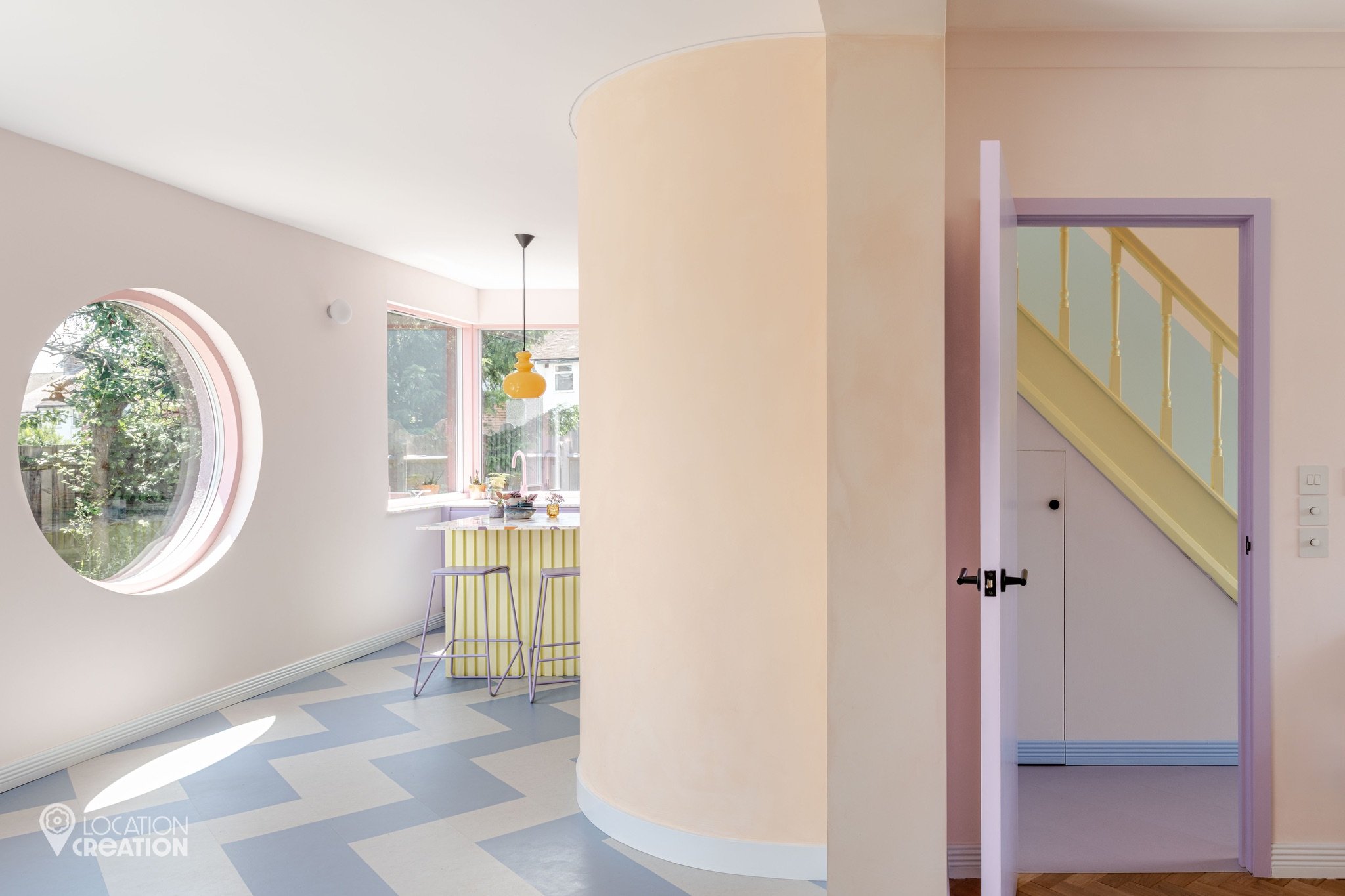 Location CreationPurple HouseOpen Kitchen